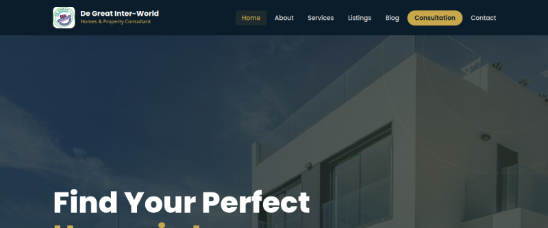 De Great Interworld homepage preview
