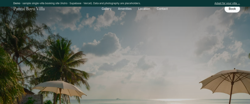 Homestay Booking System screenshot