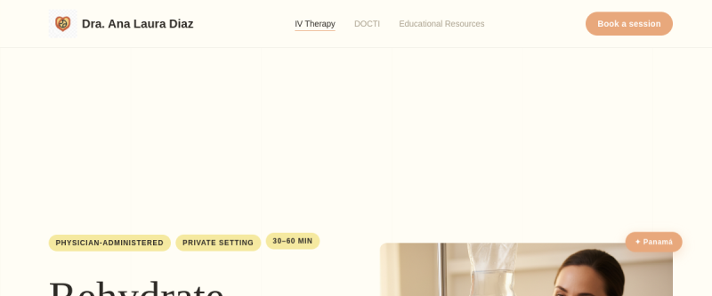 Dr. Ana Laura Díaz website preview