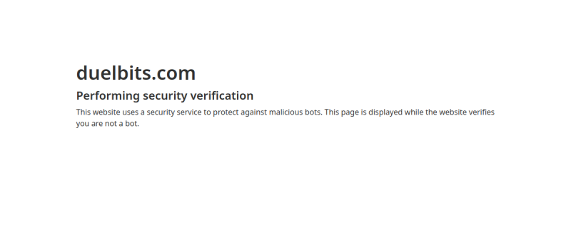 Duelbits Casino Homepage