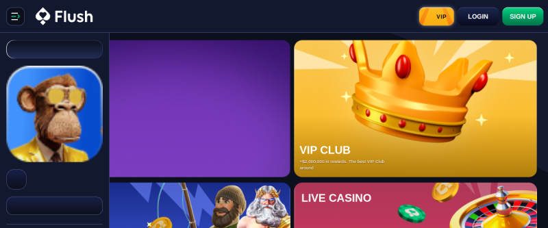 Flush Casino Homepage