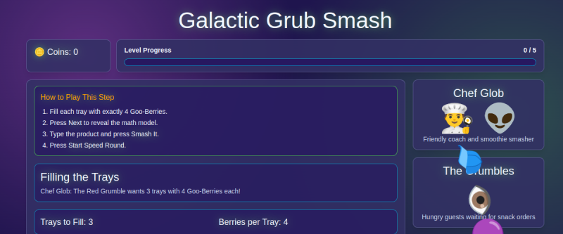 Grub Smash Math Quest preview