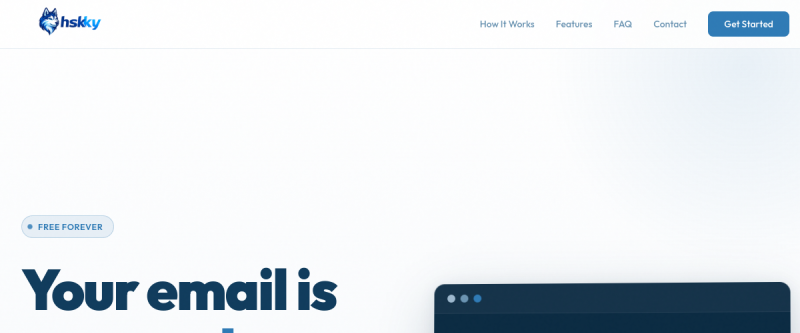 Website screenshot of hskky.com