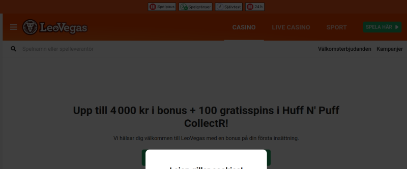 Leovegas Sweden Live Casino