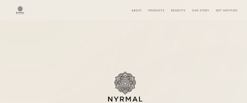 Website screenshot of nyrmal.com