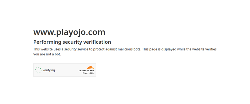 PlayOJO Casino Homepage