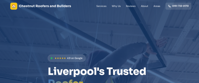 Chestnut Roofers and Builders website preview