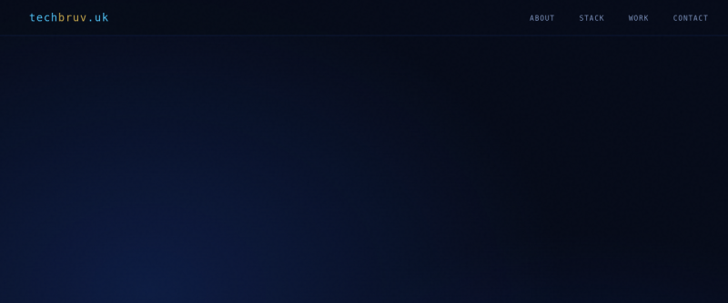 Website screenshot of techbruv.uk