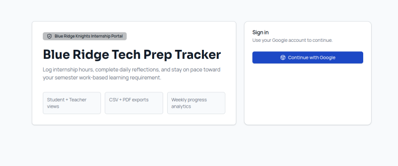 TechPrep Tracker preview