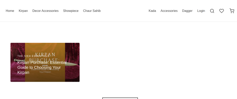The Sikh Essentials website screenshot