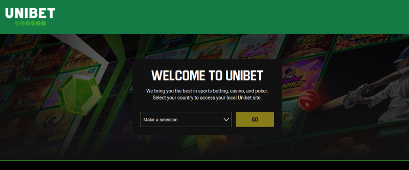 Unibet Homepage