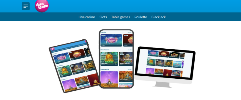 Vera&John Casino Homepage