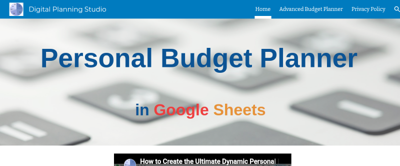 Ultimate Dynamic Personal Budget in Google Sheets