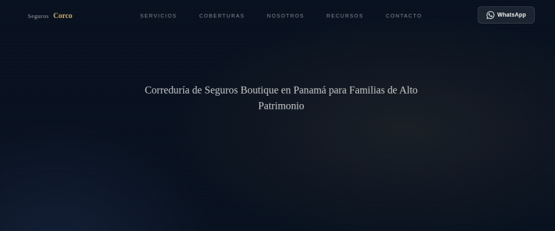 Seguros Corco website preview
