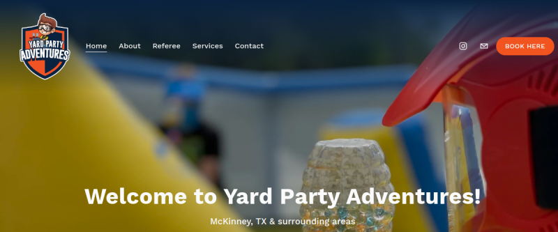 Yard Party Adventures website