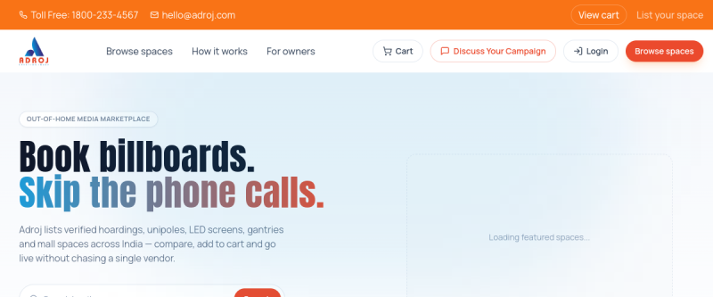 Preview of adroj.com website