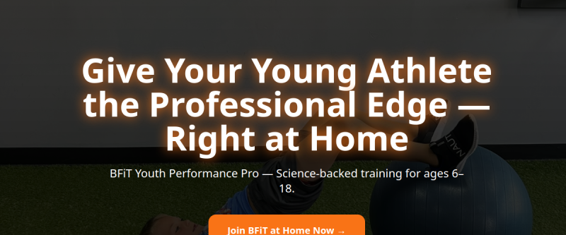 BFIT Youth website screenshot