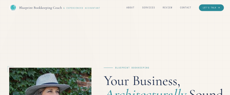 Blueprint Bookkeeping Coach website preview