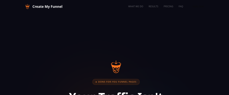 Create My Funnel website preview