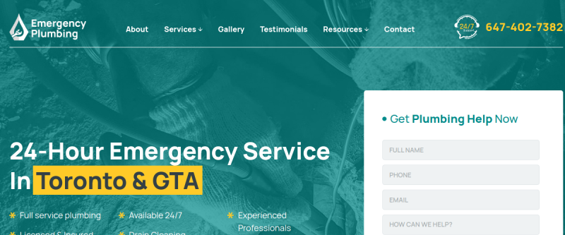 Emergency Plumbing Toronto