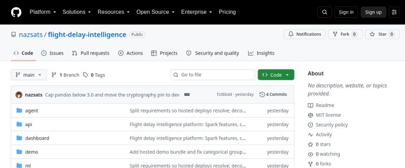 Flight Delay Intelligence screenshot