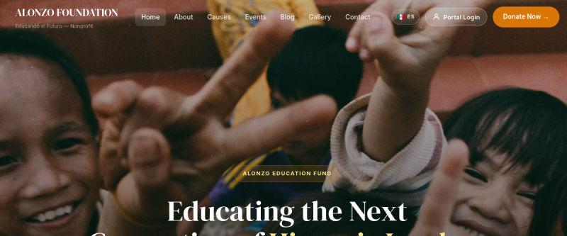 Alonzo Foundation website preview