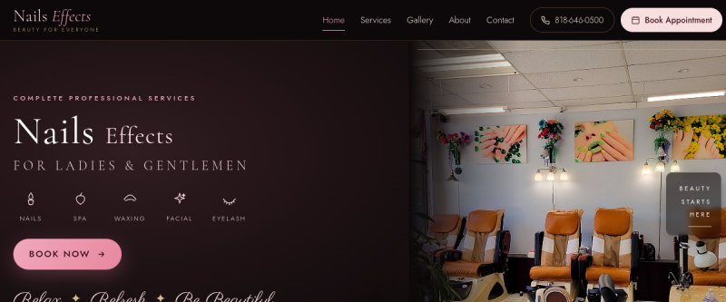 Nails Effects — website by IMDGFX