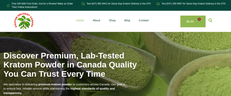 Kratom Delivery Canada