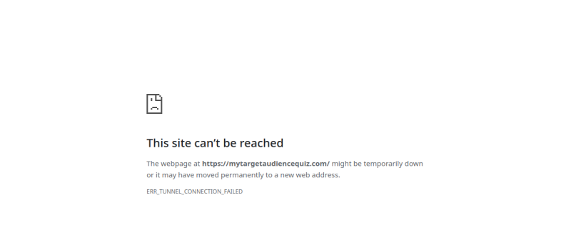 My Target Audience Quiz website preview