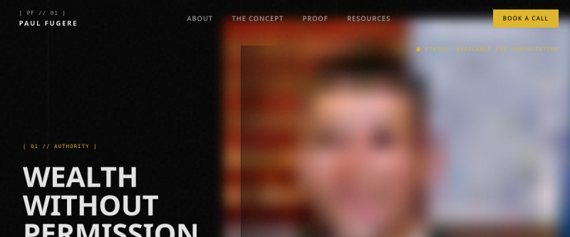 Paul Fugere website preview
