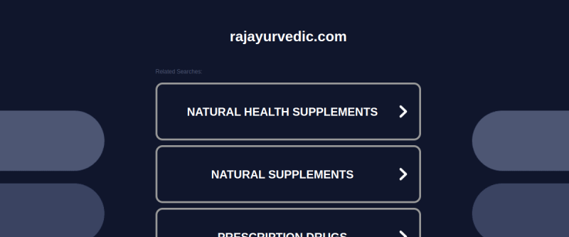 Preview of rajayurvedic.com website