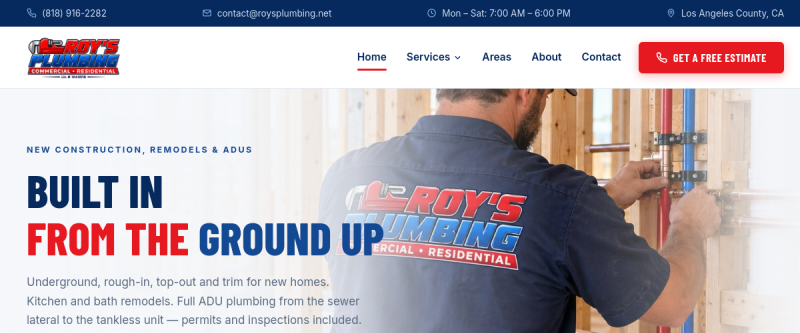 Roy's Plumbing — project by IMDGFX