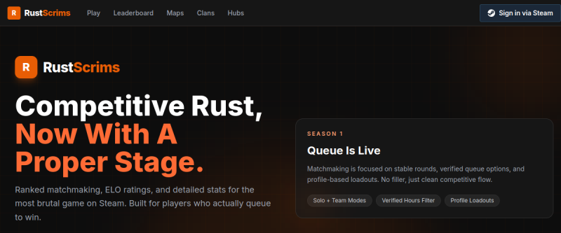 Screenshot of RScrims