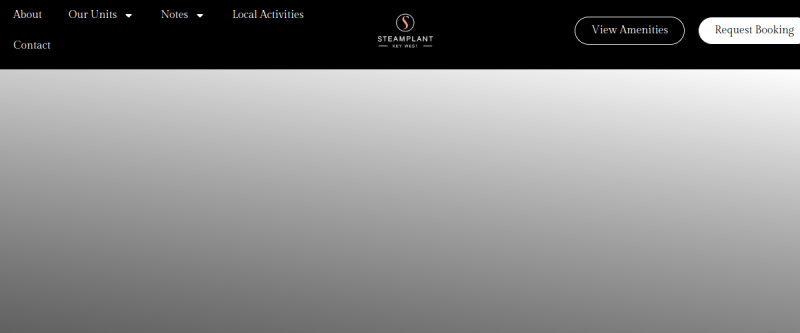 Website screenshot of Steamplant Key West