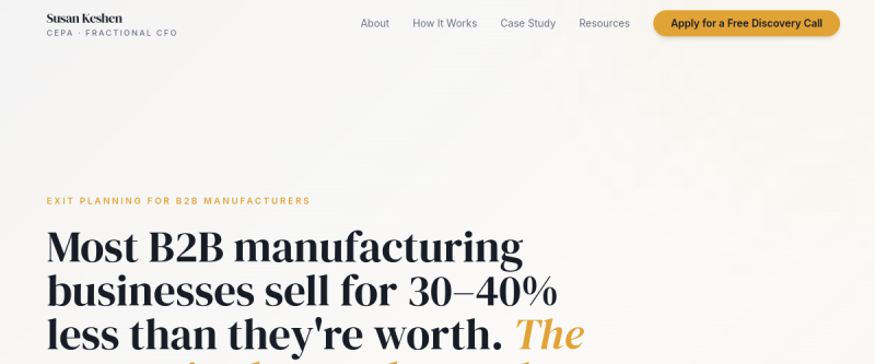 Susan Keshen website preview