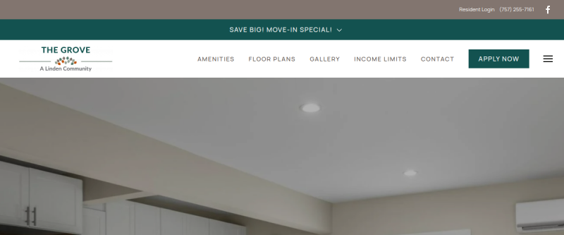 Website screenshot of The Grove, a Linden Community