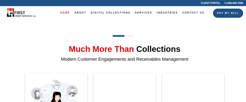 First Credit Online website screenshot