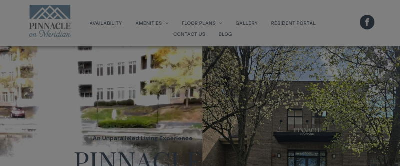 Website screenshot of Townhomes For Rent Indianapolis IN