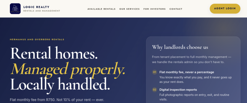 Logic Realty website