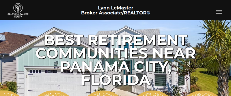 Website screenshot of Lynn LeMaster, Broker Associate/REALTOR
