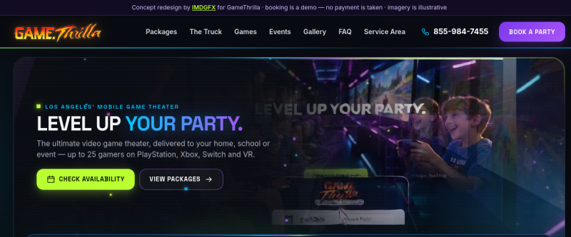 GameThrilla — project by IMDGFX