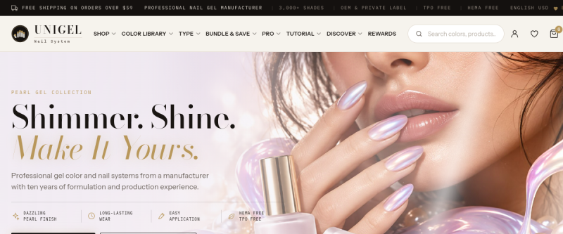 UNIGEL — website by IMDGFX