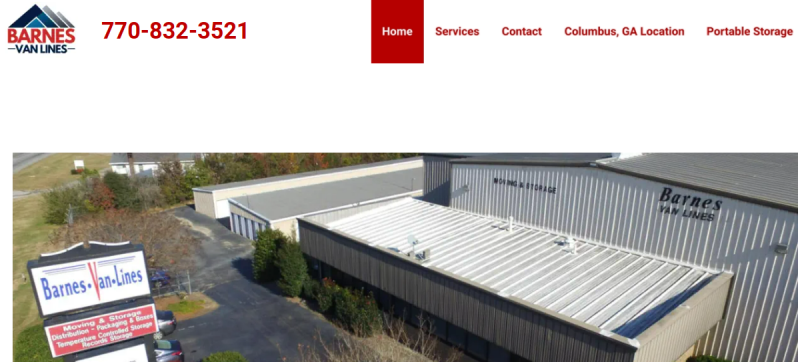 Barnes Van Lines website