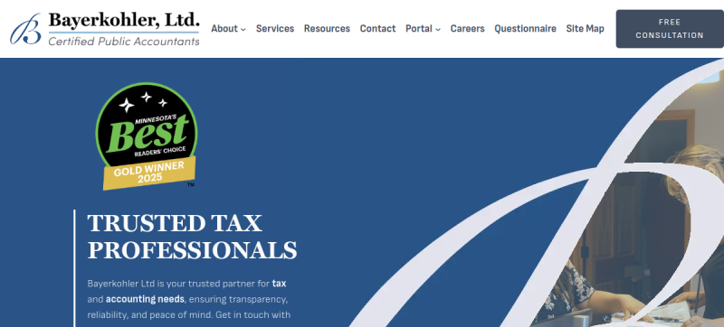 Website screenshot of Bayerkohler, Ltd.