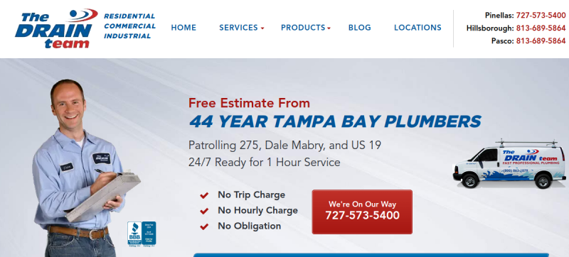 The Drain Team website