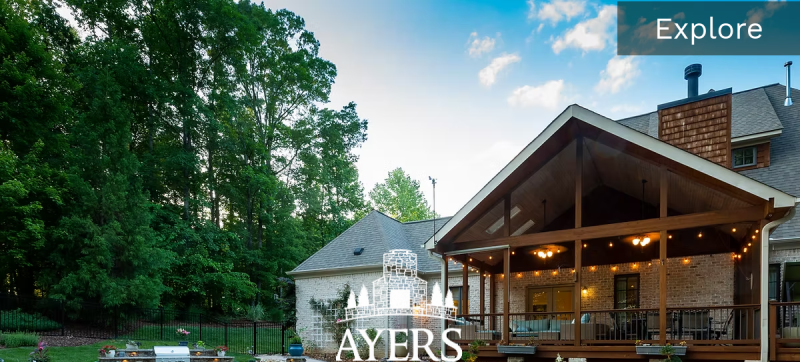 Website screenshot of Ayers Landscaping LLC