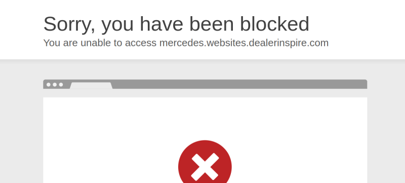 Website screenshot of Mercedes-Benz of Cherry Hill