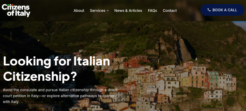 Citizens of Italy  website