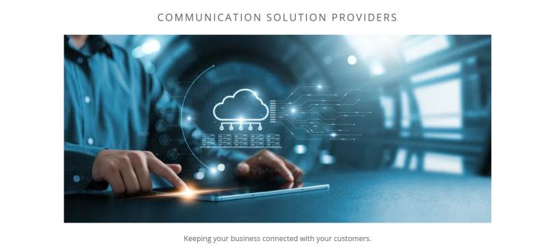 Website screenshot of Communication Solution Providers