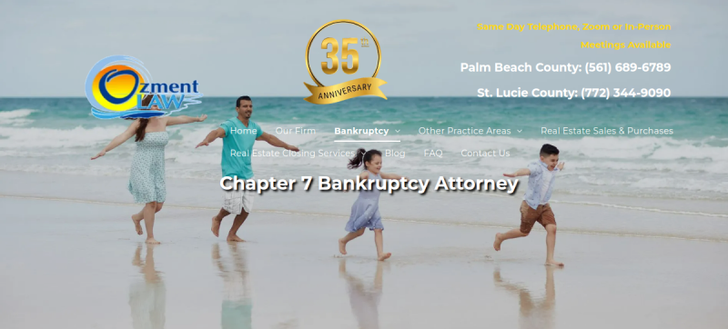 Ozment Law PA website